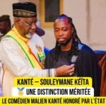 Le comédien malien Kanté reçoit la médaille du Mérite des Arts et de la Culture